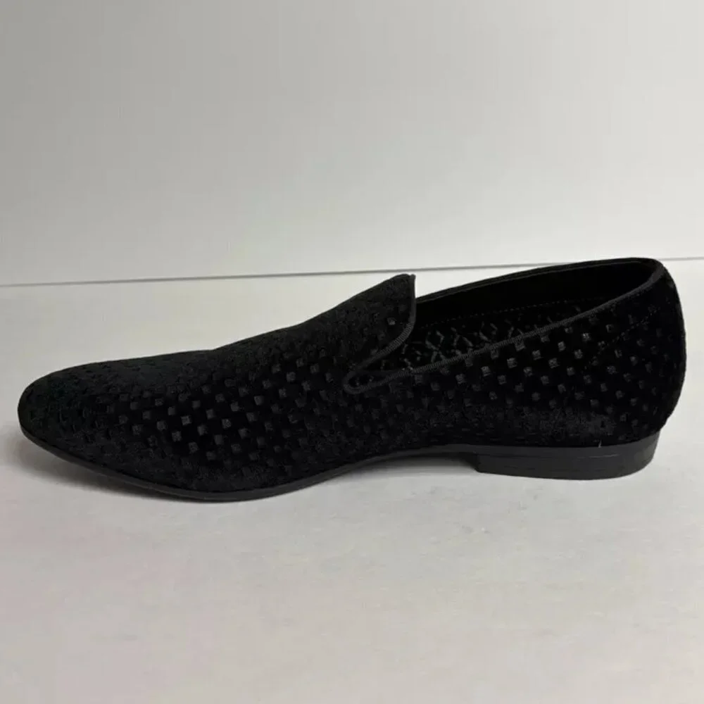 Steve Madden Men’s Lemer, Black Slip-On Shoes, Size 12 M